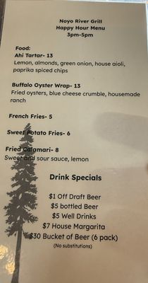 Menu photo 1 Noyo River Grill Fort Bragg, CA Menu photo 1 Noyo River Grill Fort Bragg, CA
