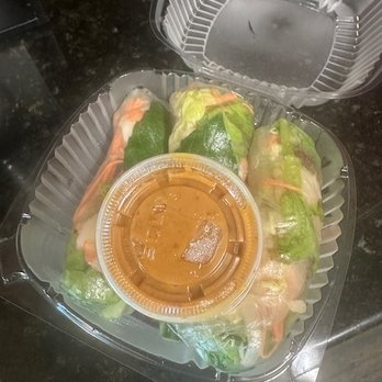 Oceanic Thai Kitchen - Fresh Salad Rolls with Peanut Sauce - Thai Near Me - Plano, Texas