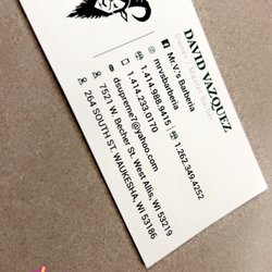 Mr.V.'s Barberia - Business card