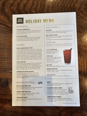 Menu photo 5 First Watch Mesa, AZ