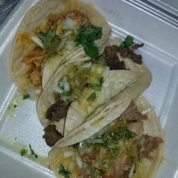 Don Chico's - I love don chicos but their tacos are not my fave. This is a chicken, carde asada, and carnita taco spread. - Mexican Near Me - Oregon City, Oregon