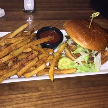 Bru Burger Bar - Plainfield - Chicken sandwich with fries - Burgers Near Me - Plainfield, Indiana