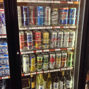 Valero - Cold beer and look at that, they carry the local winery's wine chilled!  Love supporting local, nice! - Gas Stations Near Me - Bluff Dale, Texas