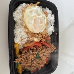 Basil rice chicken Basil rice chicken