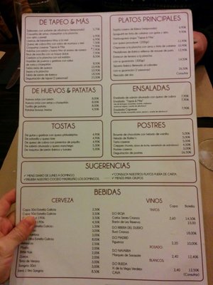Menu photo 2 Tapas & Más Madrid, M