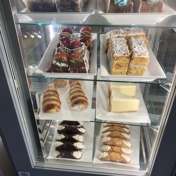 Caffe Stellato - The dessert case. They make their cannoli in house! - Italian Near Me - Burlingame, California