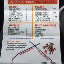 Bubba Joe's Wrap & Roll Cookhouse - Menu