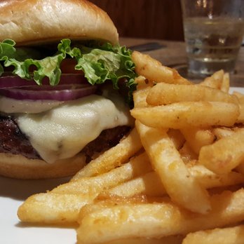 Phoenix Bar & Grill - Mushroom burger and seasoned fries - American Near Me - Baldwin, Wisconsin