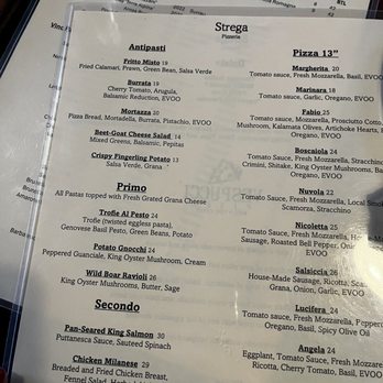 Strega Pizzeria - Menu - Italian Near Me - Seattle, Washington