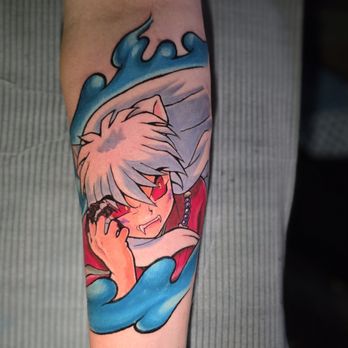 Spinner Ink Tattoos - Custom Full Color Inuyasha Demon Form Tattoo - Tattoo Near Me - Los Angeles, California Spinner Ink Tattoos - Custom Full Color Inuyasha Demon Form Tattoo - Tattoo Near Me - Los Angeles, California