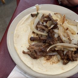 Brisket taco. Brisket taco.