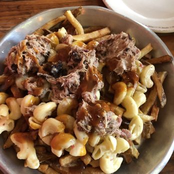 Brown Dog Eatery - Duck Fat Fries - collards my son loved them!  Huge portion! - New American Near Me - Carrollton, Georgia