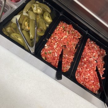 Fast Taco - Salsa station. - Mexican Near Me - Los Angeles, California Fast Taco - Salsa station. - Mexican Near Me - Los Angeles, California