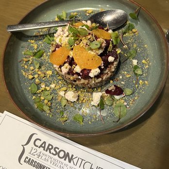 Carson Kitchen - Beets & Grains - delicious! - New American Near Me - Las Vegas, Nevada Carson Kitchen - Beets & Grains - delicious! - New American Near Me - Las Vegas, Nevada