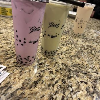 Tracy Quickly - 3 of the 6 drinks we purchased - Coffee & Tea Near Me - Tracy, California