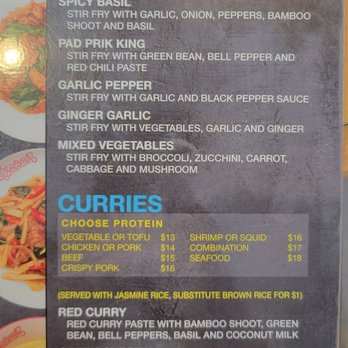 D E Thai Kitchen - Downtown - Menu - Thai Near Me - Las Vegas, Nevada