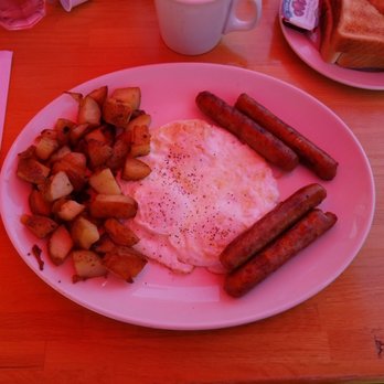 Sunset Grill - a breakfast of eggs, sausages, potatoes and toast - Breakfast & Brunch Near Me - Newmarket, Ontario Sunset Grill - a breakfast of eggs, sausages, potatoes and toast - Breakfast & Brunch Near Me - Newmarket, Ontario