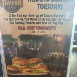 What a great place to go to on a Tuesday ... 2 for 1 burgers :D