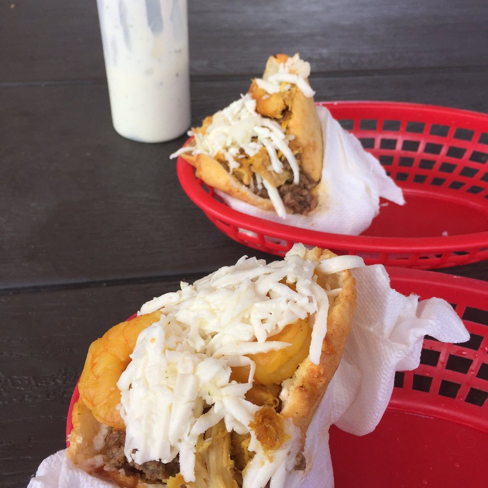 Los Chamos Arepas - Chicken, shrimp, cheese and beef! - Venezuelan Near Me - Carolina, Puerto Rico Los Chamos Arepas - Chicken, shrimp, cheese and beef! - Venezuelan Near Me - Carolina, Puerto Rico