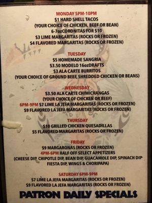 Menu photo 2 Patron Mexican Grill Wexford, PA Menu photo 2 Patron Mexican Grill Wexford, PA