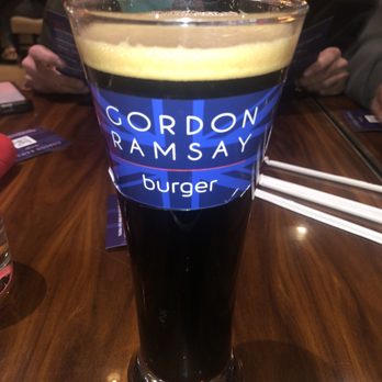Gordon Ramsay Burger Las Vegas - Belching Beaver Peanut Butter Milk Stout - Burgers Near Me - Las Vegas, Nevada