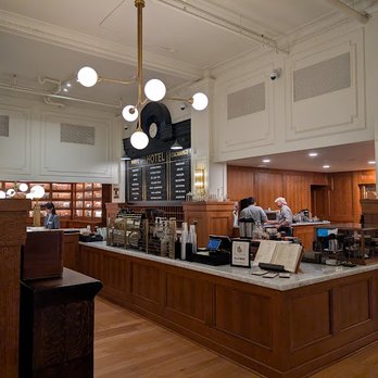 The Mining Exchange - Front desk and coffee bar - Hotels Near Me - Colorado Springs, Colorado