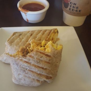 On The Edge - My brunch. Chirrizo wrap. Delicious! Best part was the FREINDLY staff. So warm, helpful. & welcoming. And, Great service! Highly recomended! - Coffee & Tea Near Me - Clovis, California On The Edge - My brunch. Chirrizo wrap. Delicious! Best part was the FREINDLY staff. So warm, helpful. & welcoming. And, Great service! Highly recomended! - Coffee & Tea Near Me - Clovis, California
