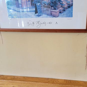 Chesapeake Bagel Bakery - All of the wall art is "oozing" some kind of stuff............. - Bagels Near Me - Burke, Virginia