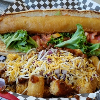 Penny's Diner - Sea dog with chili cheese tater tots - Diners Near Me - Yuma, Arizona Penny's Diner - Sea dog with chili cheese tater tots - Diners Near Me - Yuma, Arizona