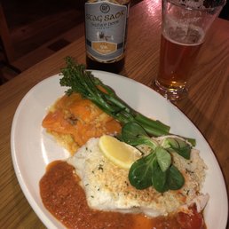 Parmesan crusted catch of the day, cod