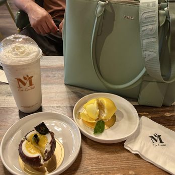 La Luna Tea and Dessert Bar - Pistachio Cafe Frappe, Coconut Mousse & Lemon Mousse 6/24/26 - Desserts Near Me - Las Vegas, Nevada