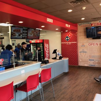 Domino's Pizza - Counter seating...again sorry it's a bit blurry. - Pizza Near Me - Highwood, Illinois