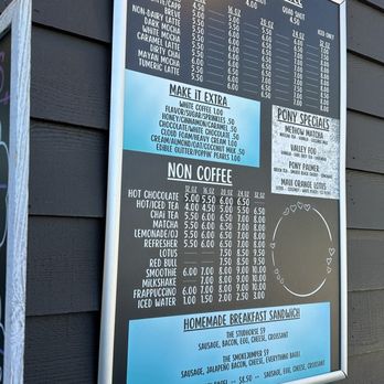 Pony Expresso - Menu - Breakfast & Brunch Near Me - Winthrop, Washington