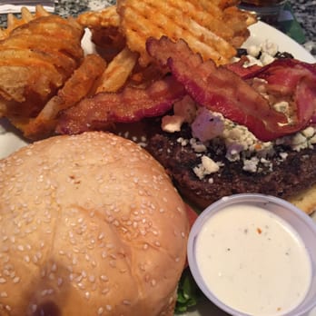 Gallagher's - Bill's Blue Cheese Burger with Seasoned Fries. - American Near Me - Phoenix, Arizona