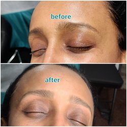 RAB Eyebrows Threading - Brows before and after threading