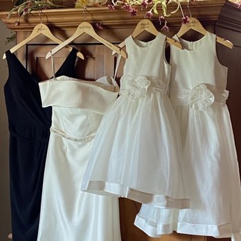 Roca Ridge Events - Gowns in the bridal getting ready room - log home. - Venues & Event Spaces Near Me - Roca, Nebraska