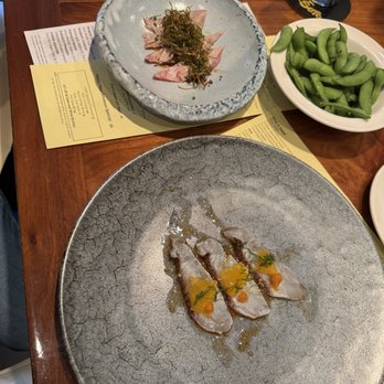Soto - Madai crudo, Tuna w/ truffle & Edamame - Japanese Near Me - Houston, Texas Soto - Madai crudo, Tuna w/ truffle & Edamame - Japanese Near Me - Houston, Texas