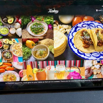 Tacology - The menu is on an iPad - Mexican Near Me - Miami, Florida