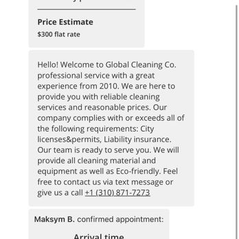 Global Cleaning - Yelp quote and details from Global Cleaning owner Maksym B - Home Cleaning Near Me Global Cleaning - Yelp quote and details from Global Cleaning owner Maksym B - Home Cleaning Near Me