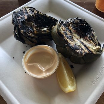 Bear Flag Fish - Grilled Artichoke - Seafood Near Me - Huntington Beach, California Bear Flag Fish - Grilled Artichoke - Seafood Near Me - Huntington Beach, California
