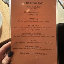 Happy hour menu Happy hour menu