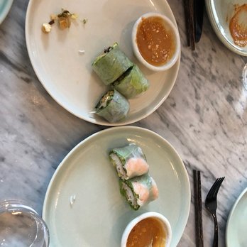 Slanted Door - Fresh spring rolls - no deep fry. - Vietnamese Near Me - San Ramon, California Slanted Door - Fresh spring rolls - no deep fry. - Vietnamese Near Me - San Ramon, California
