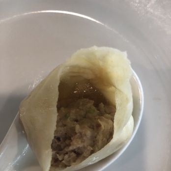 dan modern chinese - Pork soup dumpling inside. - Dim Sum Near Me - Pasadena, California