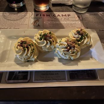Owens Fish Camp - A Plate Of Deviled Eggs - Seafood Near Me - Sarasota, Florida Owens Fish Camp - A Plate Of Deviled Eggs - Seafood Near Me - Sarasota, Florida