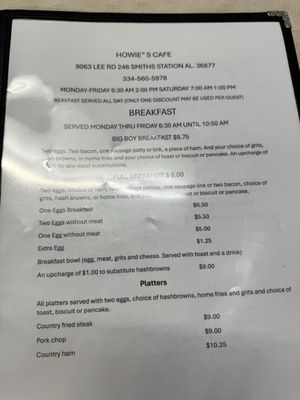 Menu photo 3 Howie's Cafe Smiths Station, AL Menu photo 3 Howie's Cafe Smiths Station, AL