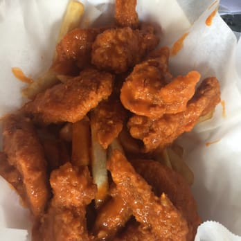 Two Fish Crab Shack - Hot wings...they aren't really whole wings FYI...but they r still delicious - Seafood Near Me - Chicago, Illinois