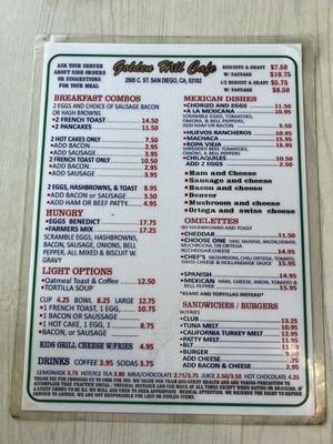 Menu photo 4 Golden Hill Cafe San Diego, CA Menu photo 4 Golden Hill Cafe San Diego, CA