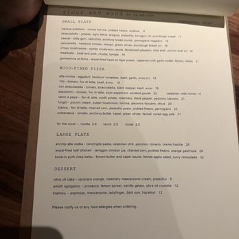 Flour and Wood - Menu - Pizza Near Me - Baltimore, Maryland