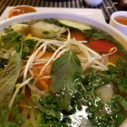 Vegan pho! Ask and yee shall receive. Good, but veggies were chopped a bit large. Vegan pho! Ask and yee shall receive. Good, but veggies were chopped a bit large.