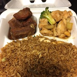 Ginkgo Garden - Combo #1! I had already finished eating and ALL this was slept over for my 2nd and 3rd meal!